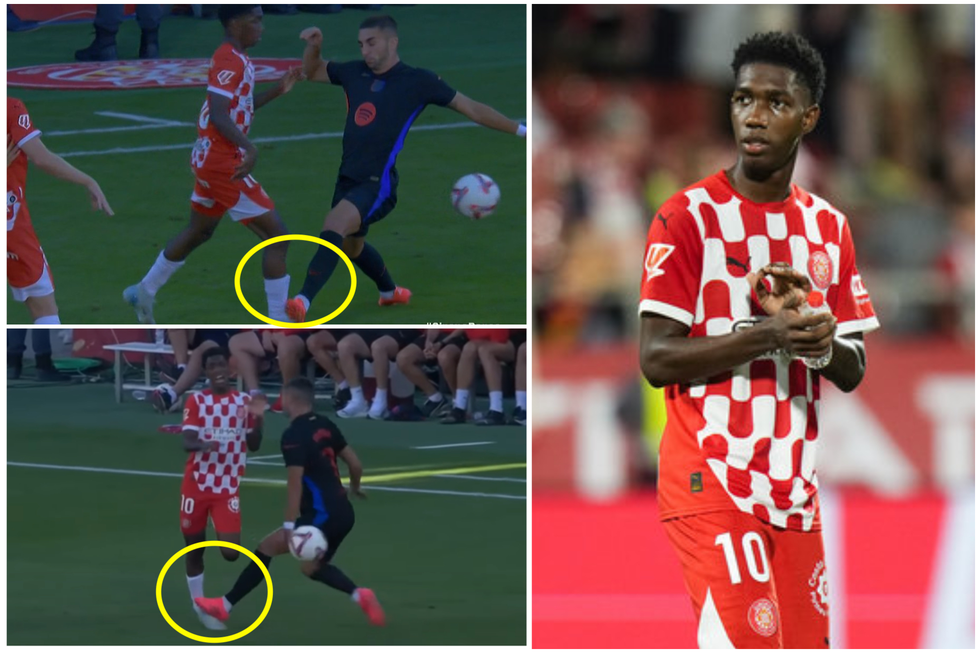 Críticas al Barcelona y a Fer´ñan Torres por falta contra Yaser Asprilla del Girona