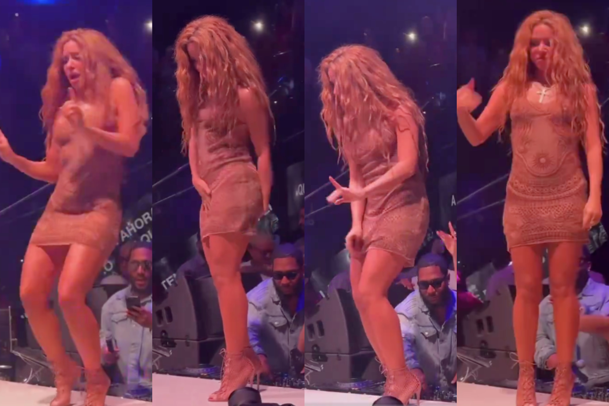 Shakira se molesta porque, supuestamente, le estaban grabando las partes íntimas
