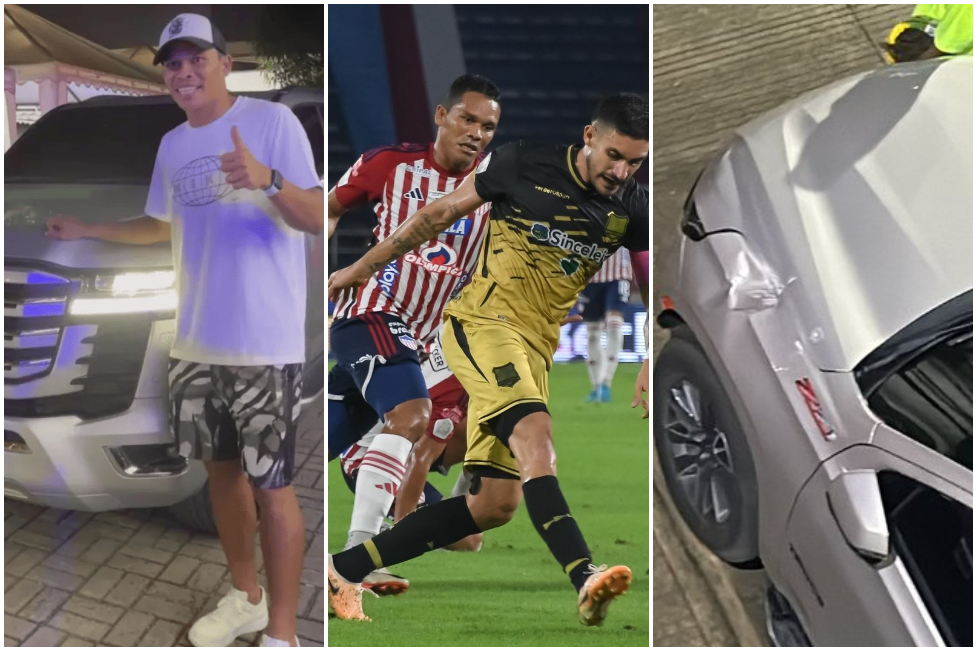 Junior perdió con Águilas Doradas y hubo problemas a la salida y dañaron camioneta de Carlos Bacca