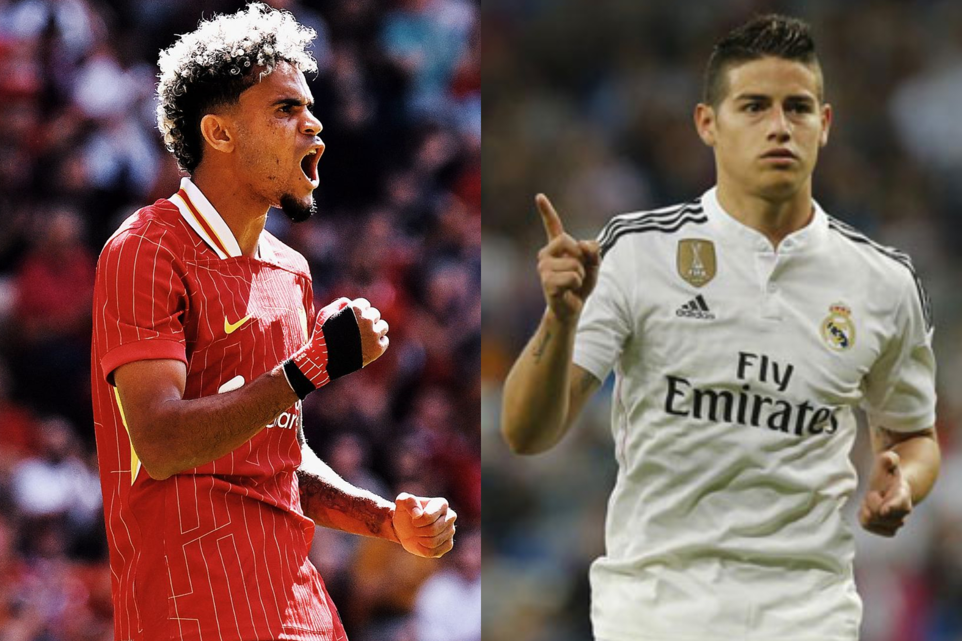 En 2024, Luis Díaz llegó al precio que Real Madrid pagó por James Rodríguez en 2024
