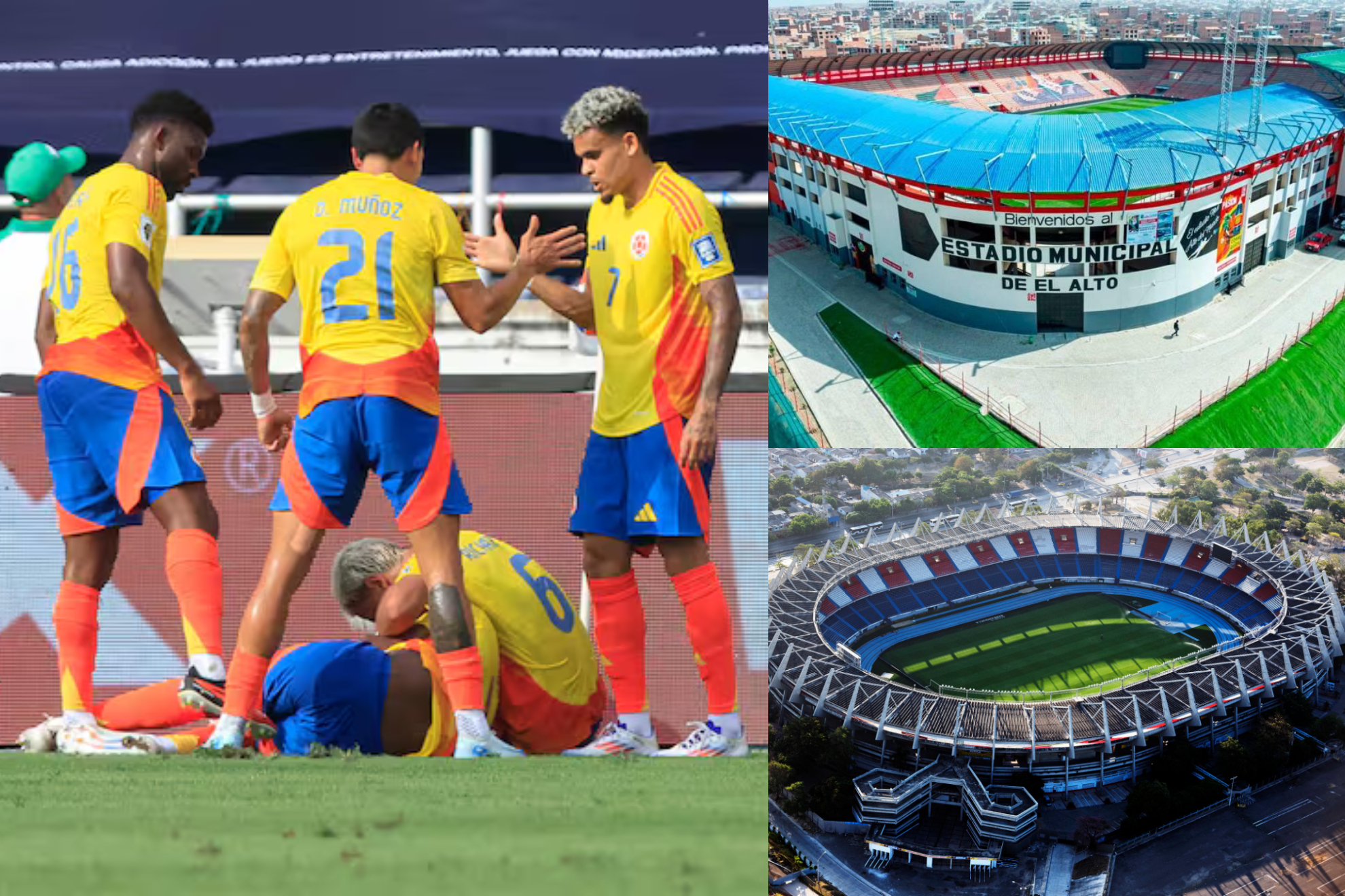 Bajas de Colombia para partidos contra Bolivia y Chile por Eliminatorias
