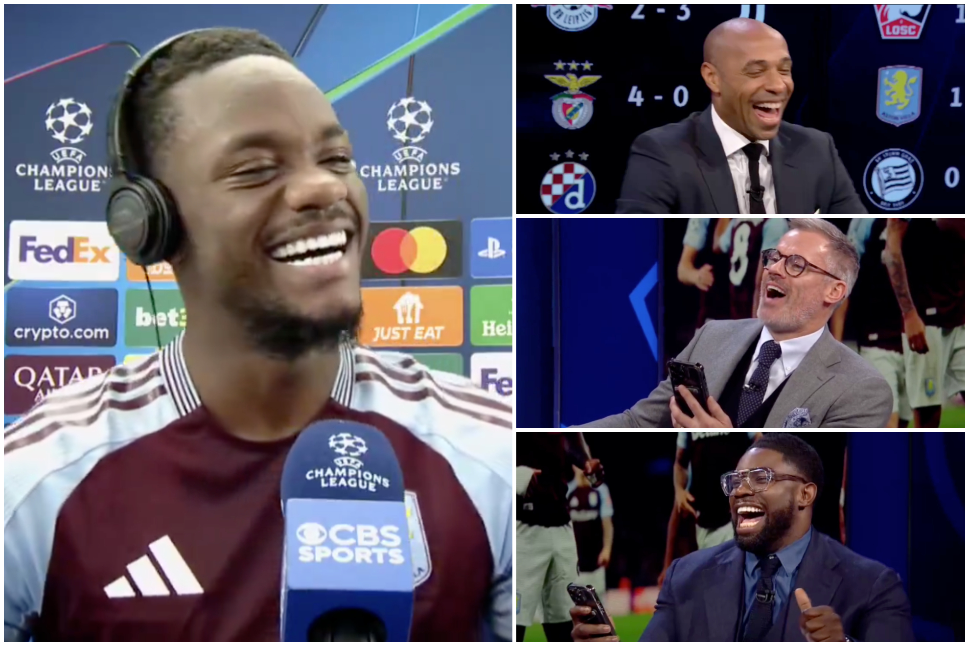 Graciosa entrevista a Jhon jader Durán después de Aston Villa 1-0 Bayern München