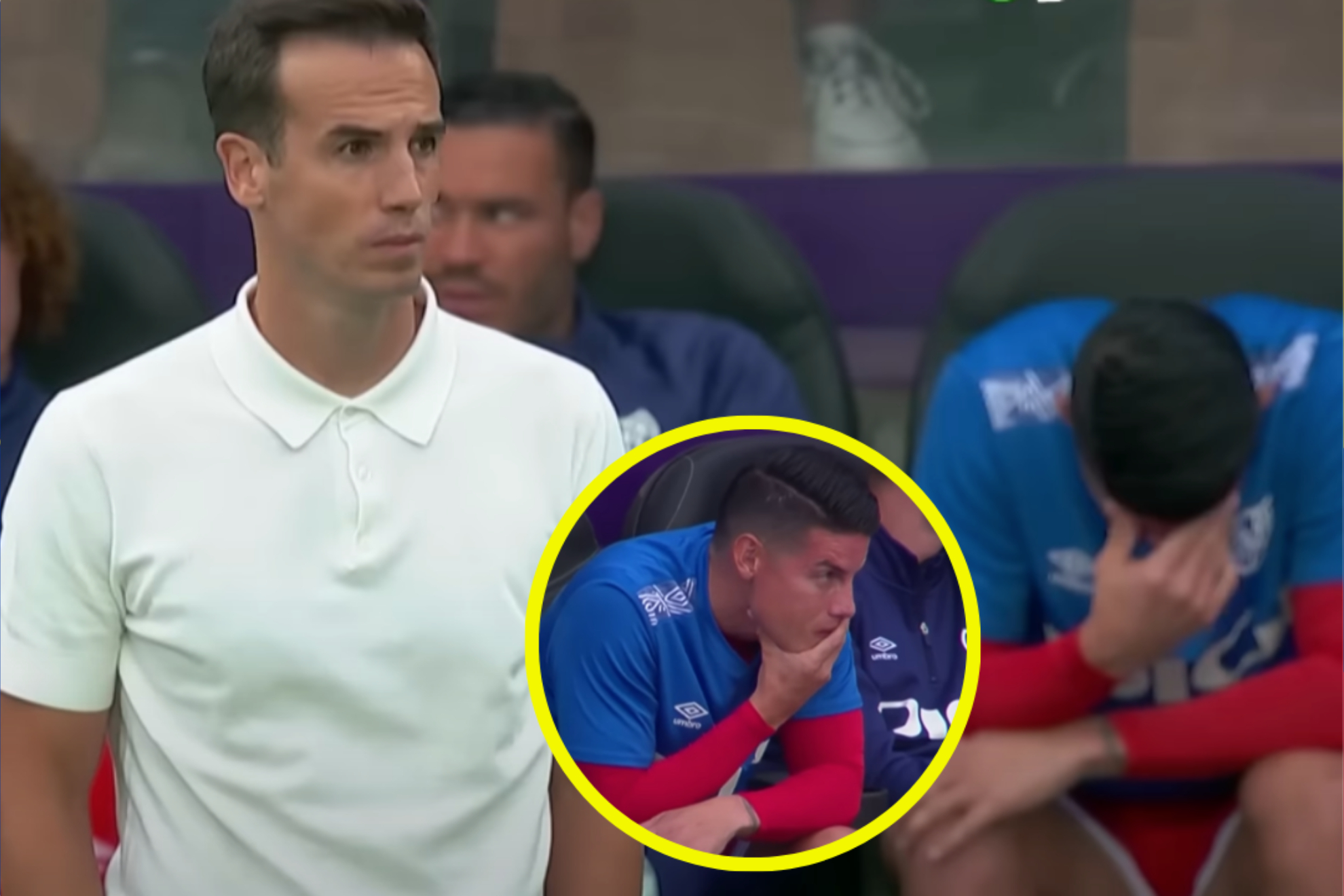 Respuesta de directivo y técnico del Rayo Vallecano molestan a seguidores de James Rodríguez