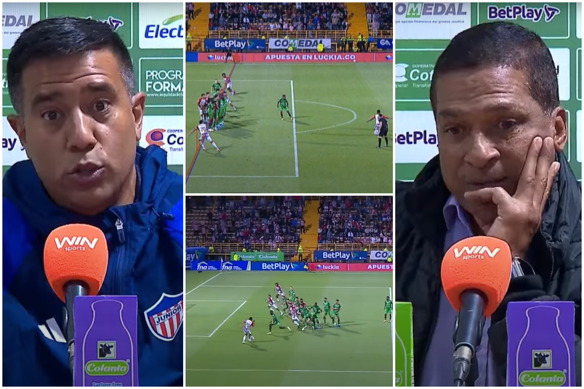 Declaraciones de Farías y Alexis después de polémicas en La Equidad vs. Junior