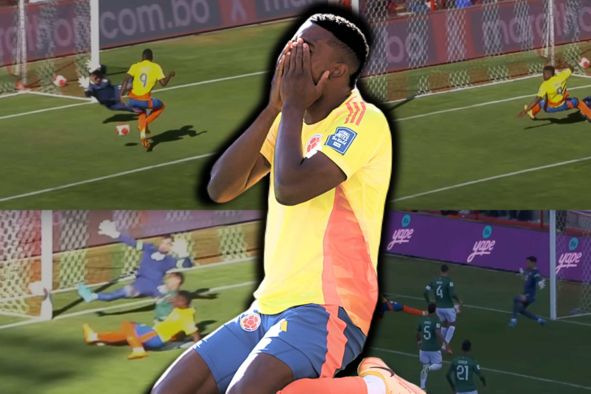 Defensa por críticas a Jhon Córdoba después de fallos en Bolivia vs. Colombia