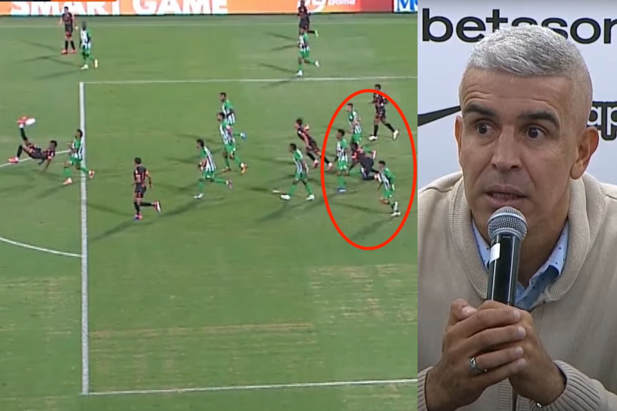 Técnico de Envigado explota por gol anulado con Nacional y otrosd errores arbitrales