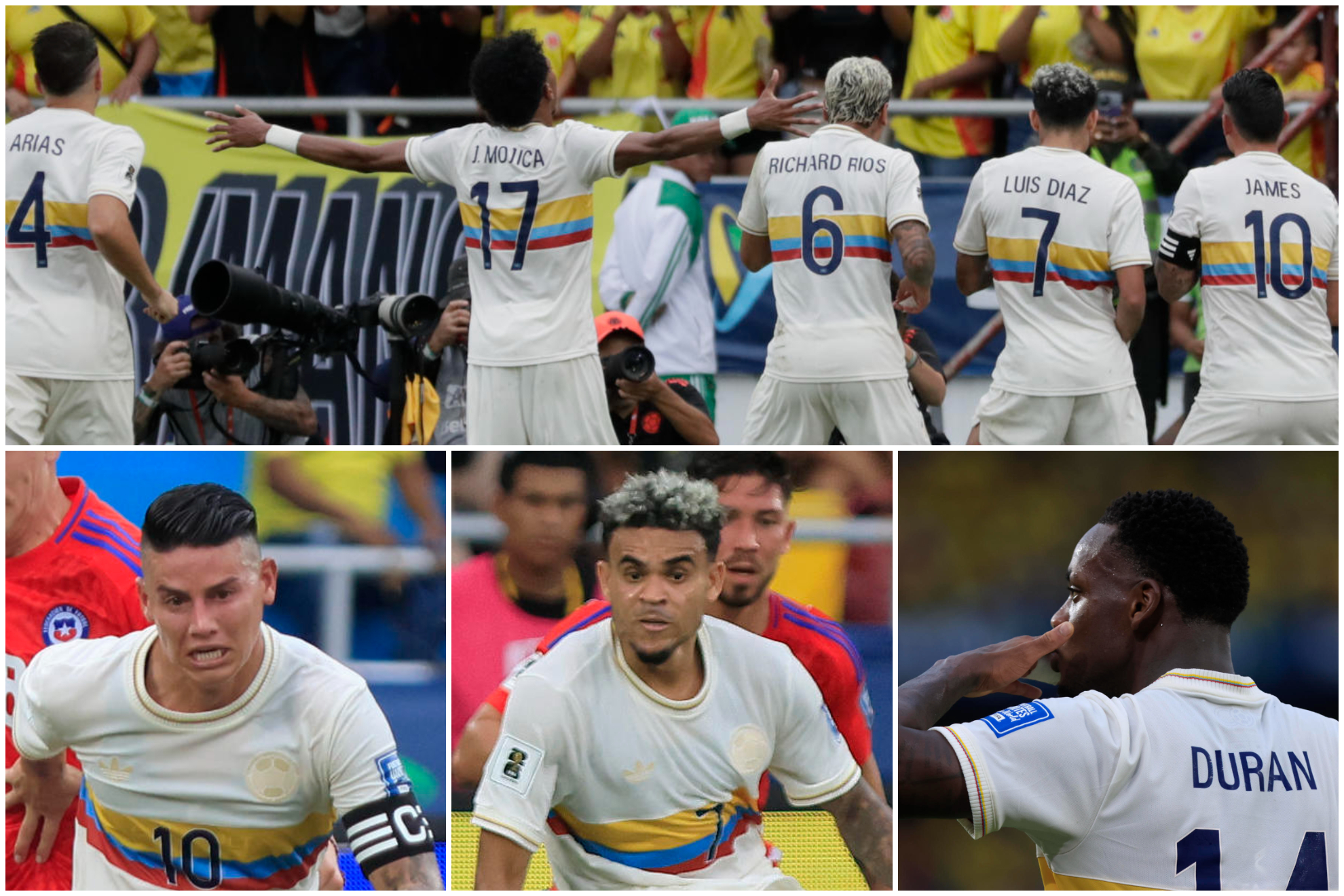 Goles del partido Colombia vs. Chile por Eliminatorias al Mundial 2026