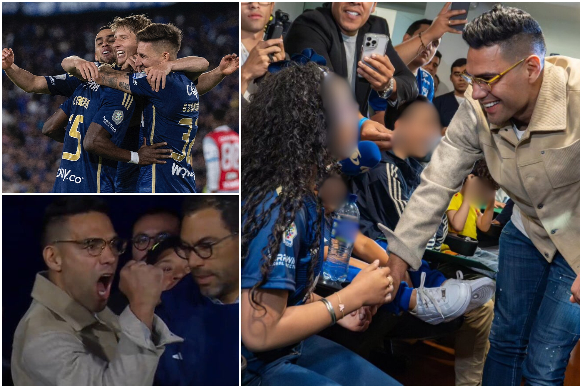 Falcao conmueve por su gesto con niños invidentes y celebra con furia ...