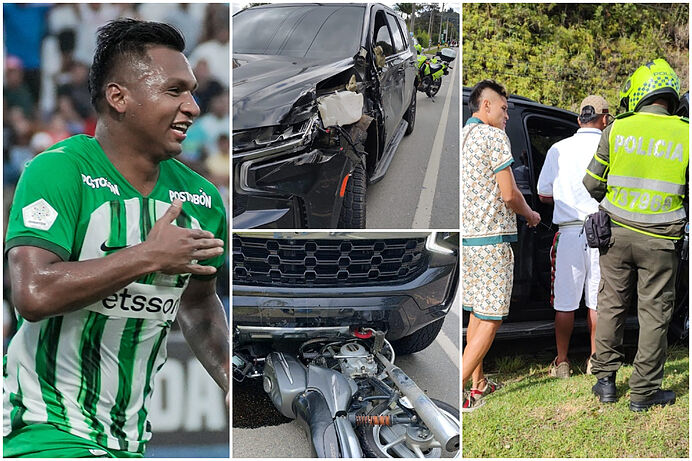 Alfredo Morelos, detenido por ocasionar accidente con grado dos de alcohol mientras iba al entrenamiento.