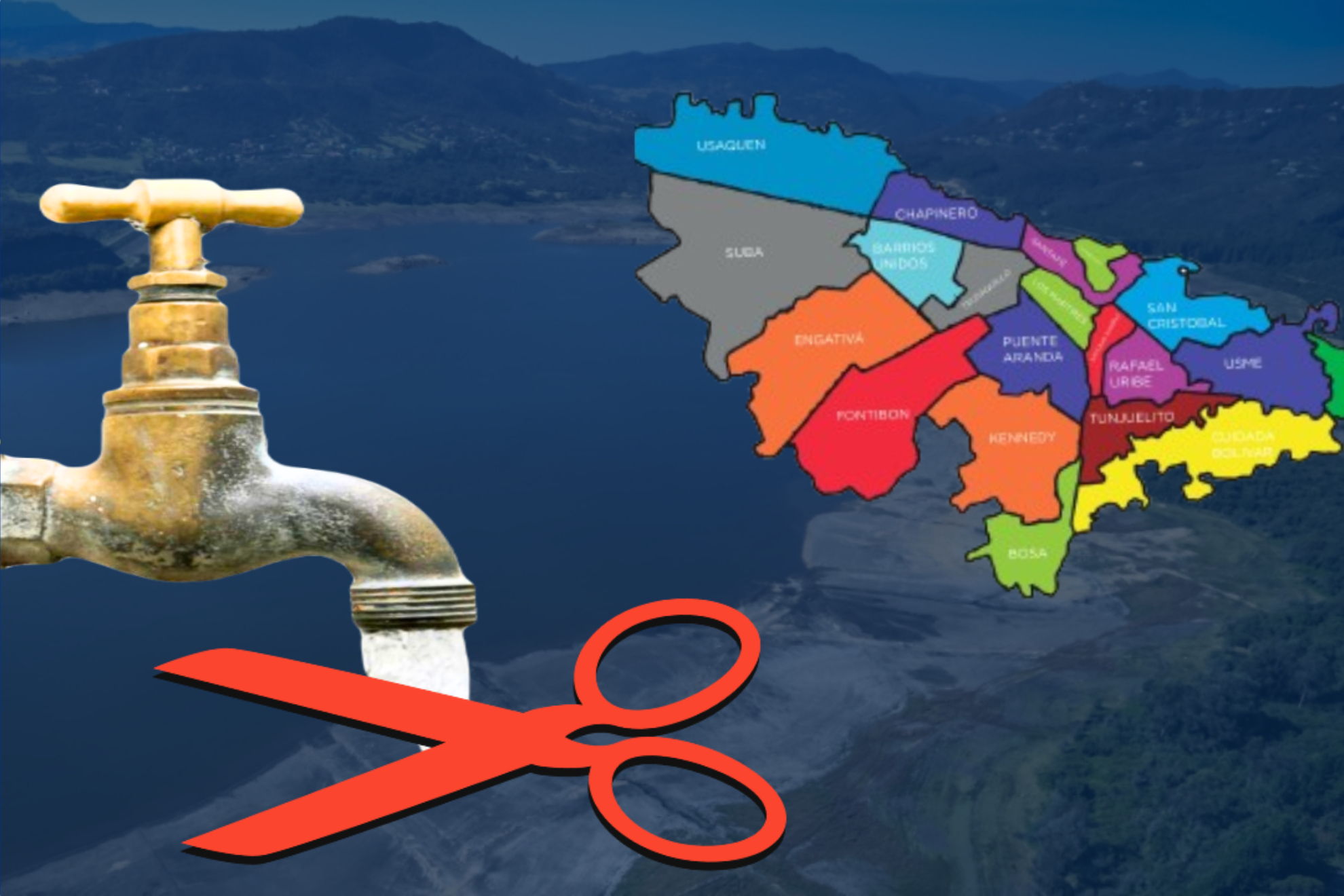 Turnos y días de racionamiento y cortes de agua en Bogotá en noviembre del 2024