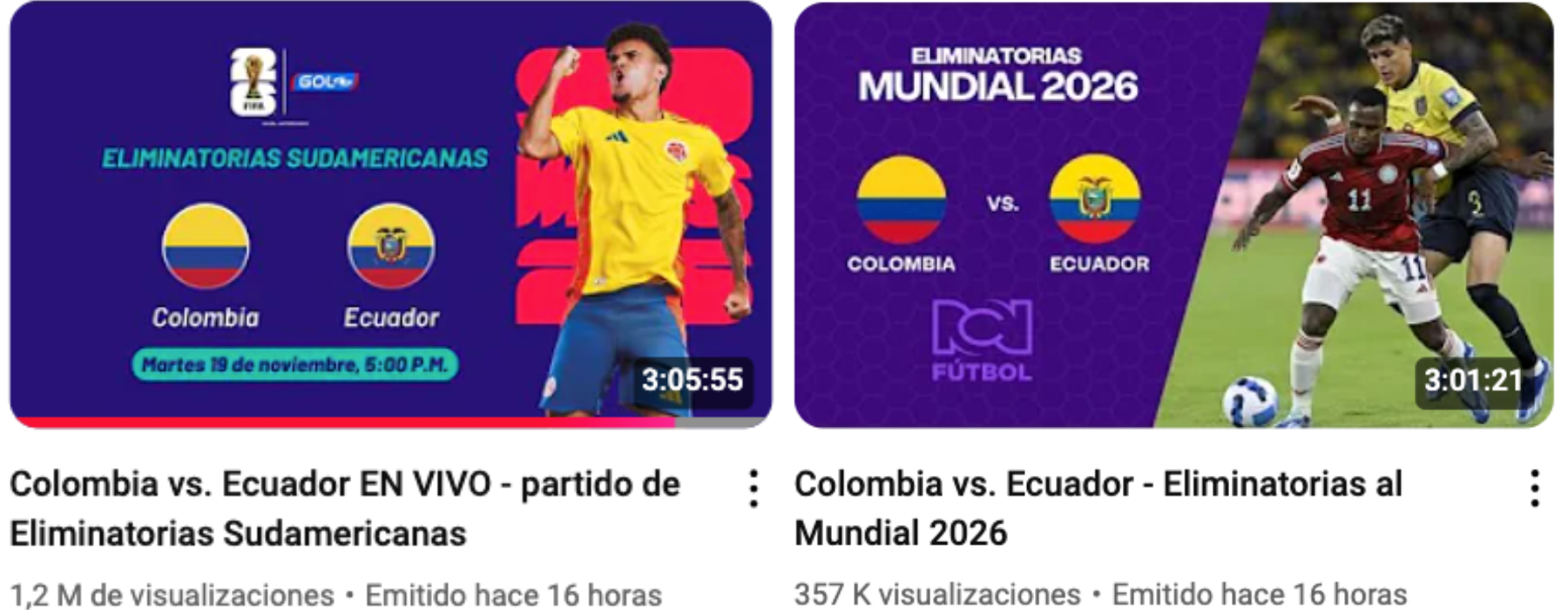 Bajó rating y audiencia de Canal RCN y Caracol TV en el Colombia vs ...