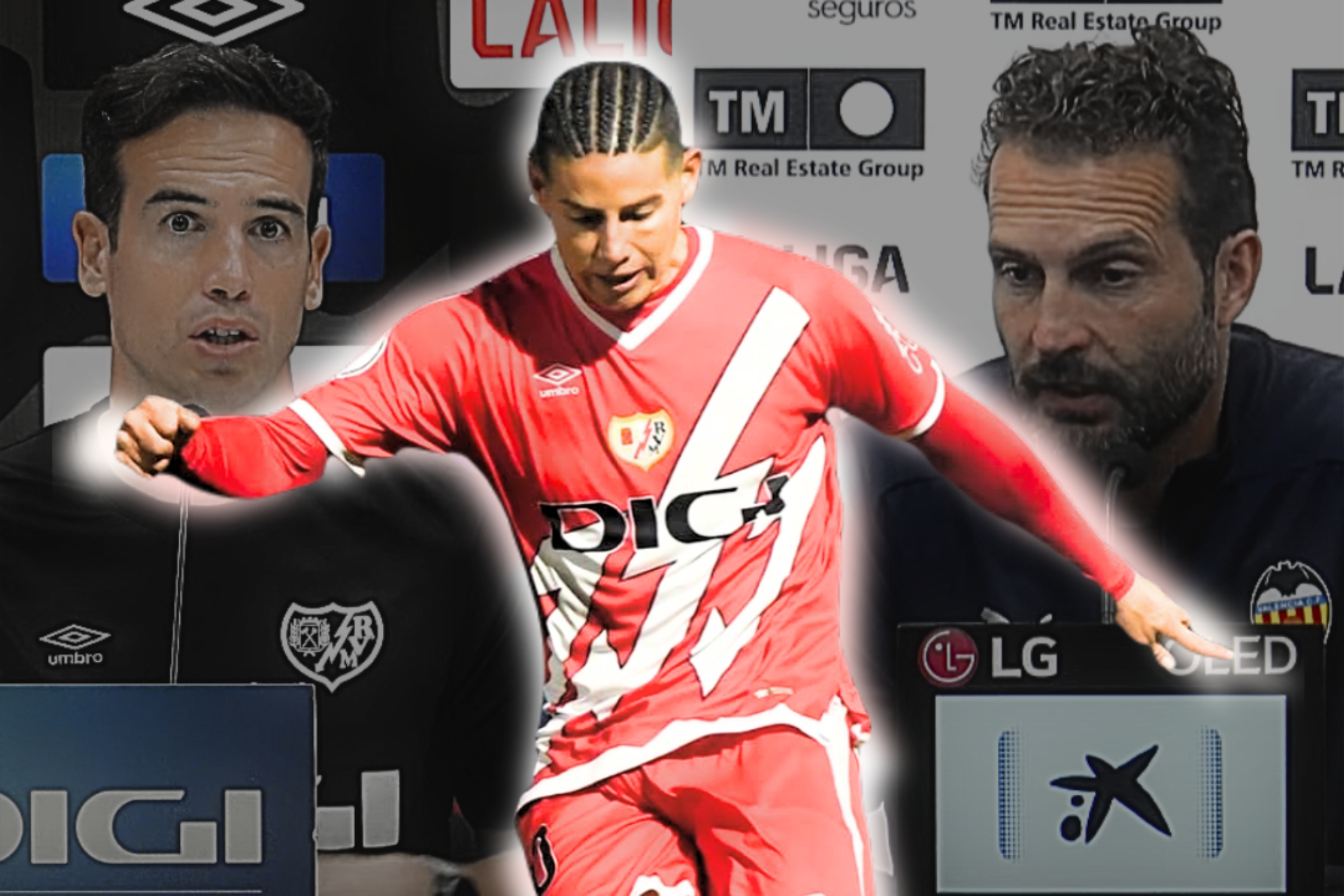 íñigo Pérez reveló exigencias para James en Rayo Vallecano y Rubén Baraja lo elogió desde el Valencia