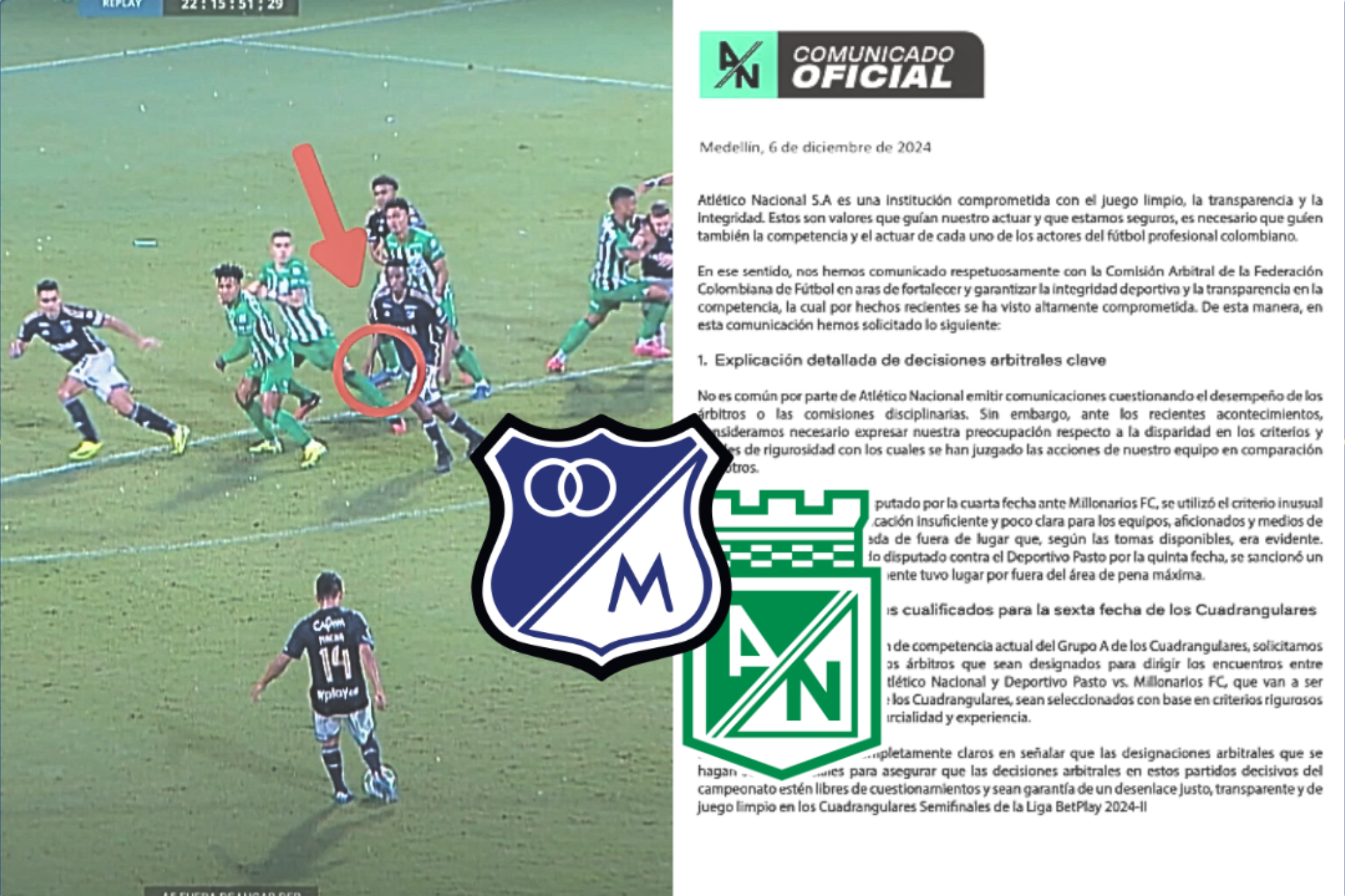 Millonarios y Nacional exigen para la fecha 6 de cuadrangulares de Liga BetPlay 2-2024