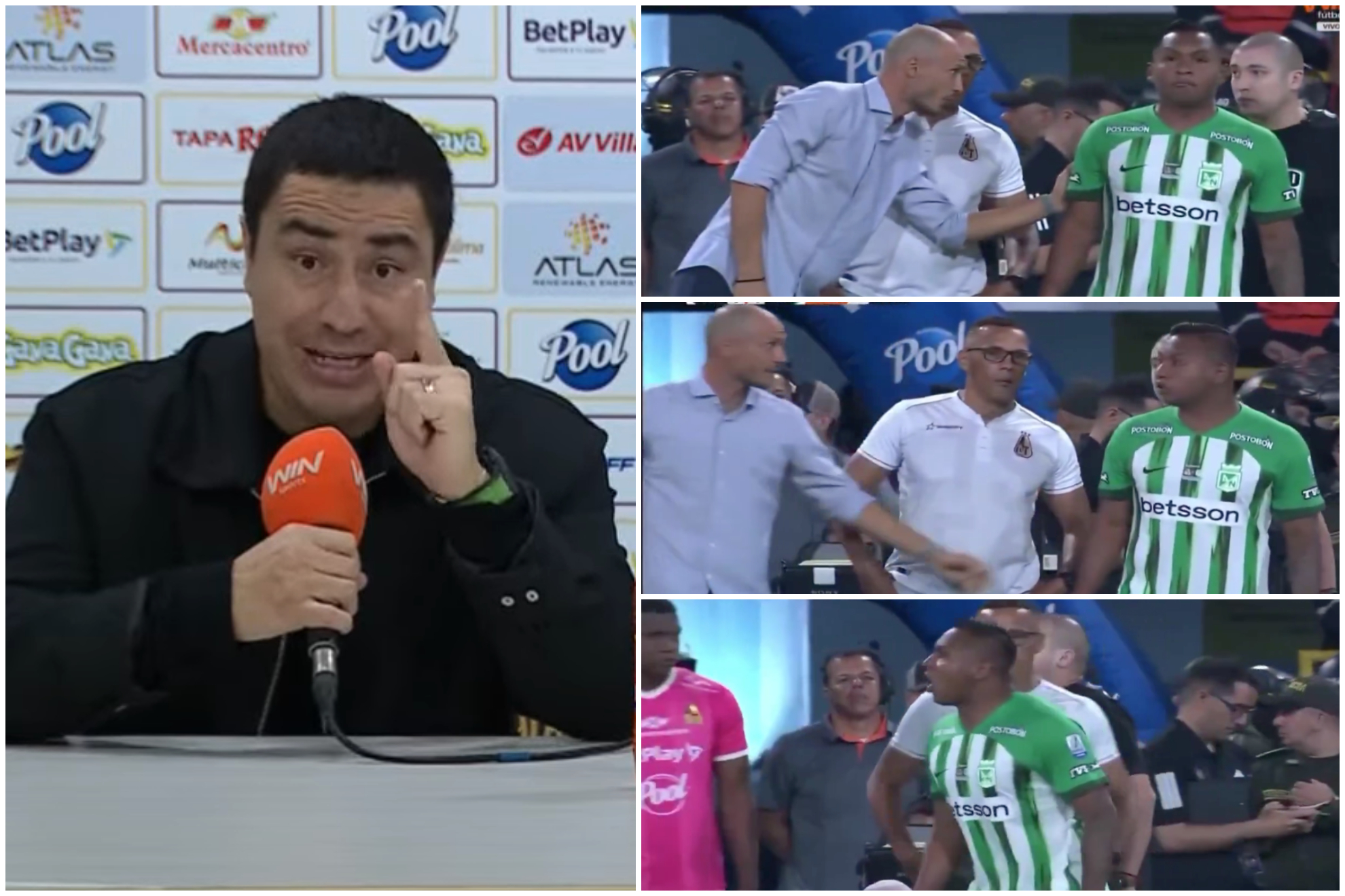 Polémica en final Tolima vs. Nacional por cruce de David González con Alfredo Morelos y reacción de Efraín Juárez