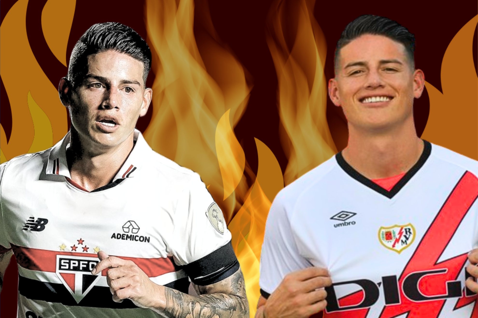 Ñuis Zubeldía revela qué pasó con James en São Paulo y es lo mismo que pasa en Rayo Vallecano