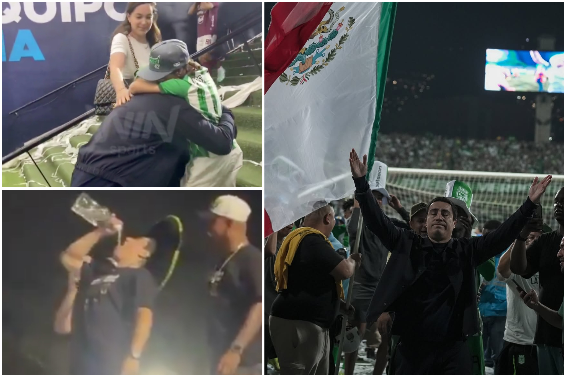 Efraín Juárez celebró por todo lo alto la Liga 1 con Atlético Nacional en Colombia