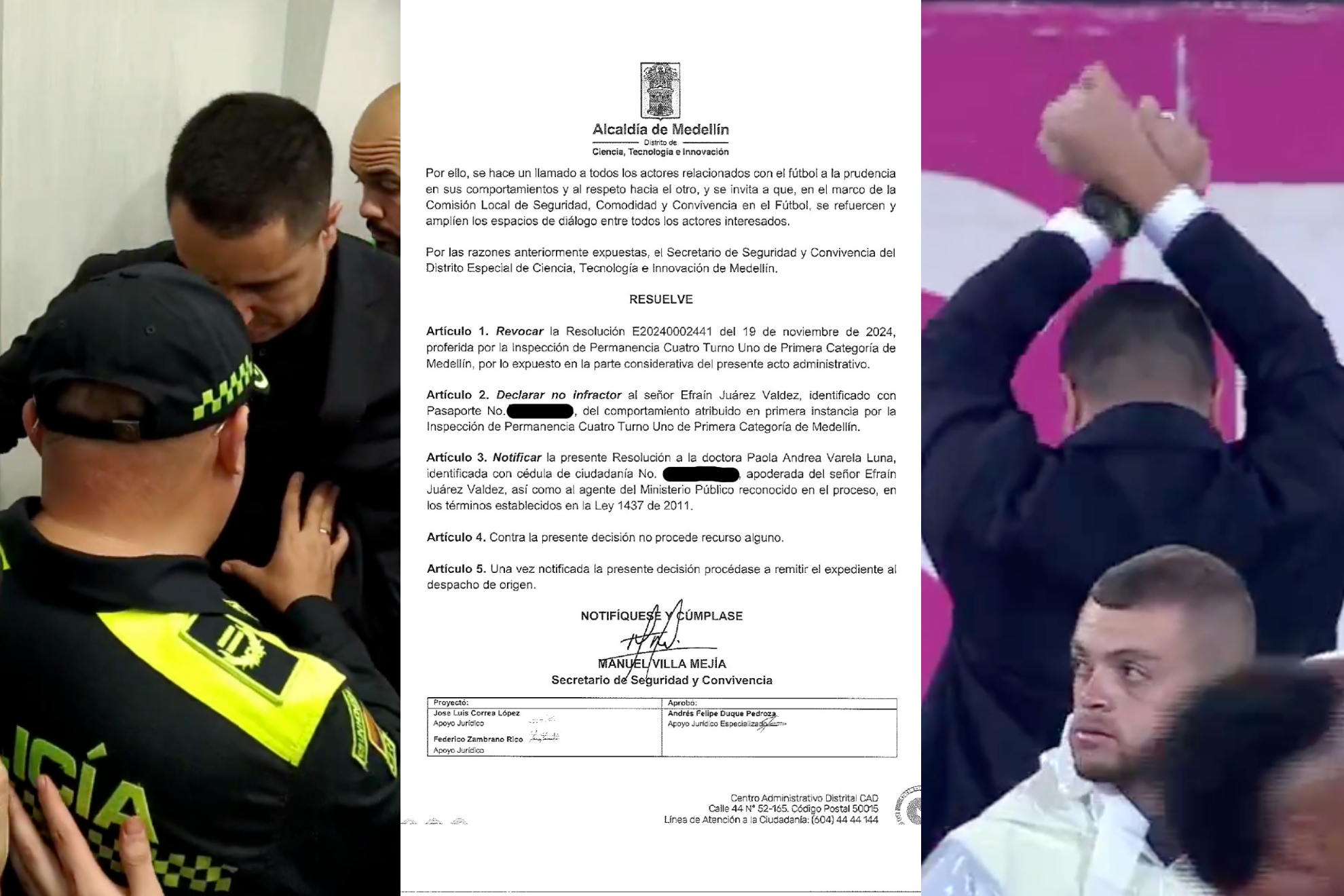 Tumban sanción de 3 años a Efraín Juárez, del Atlético Nacional, para no entrar al estadio Atanasio Girardot
