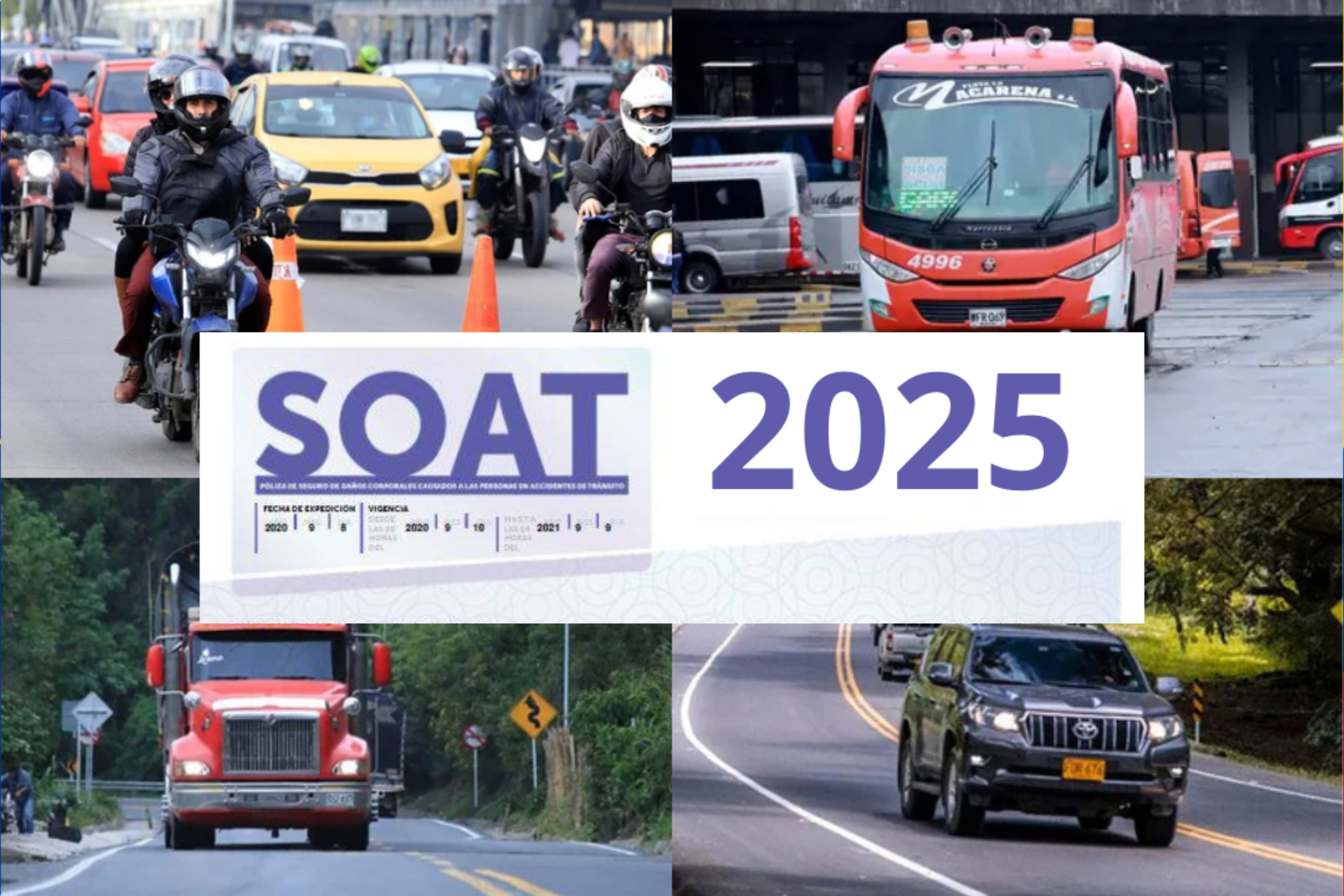 Posibles tarifas del SOAT para el año 2025 según Superintendencia Financiera