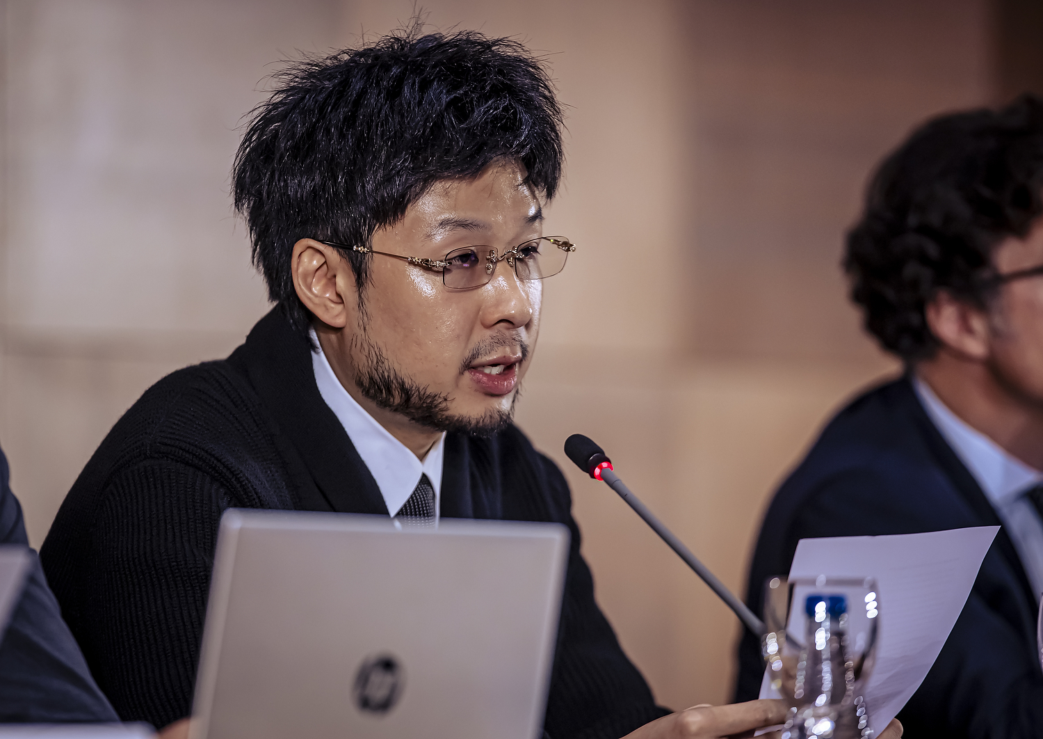 Kiat Lim, en un momento de la junta general de accionistas.