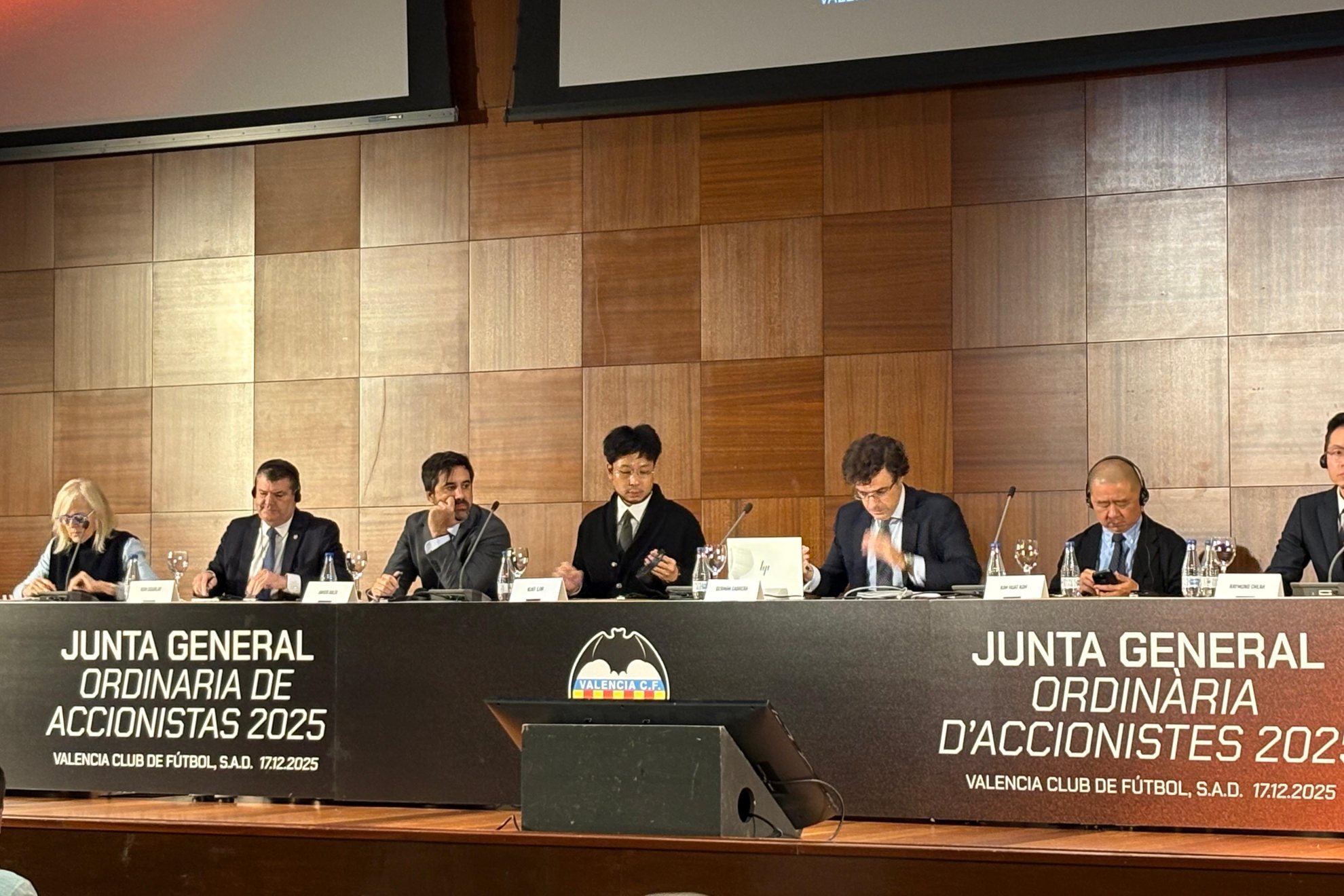 Junta general de accionistas del Valencia.