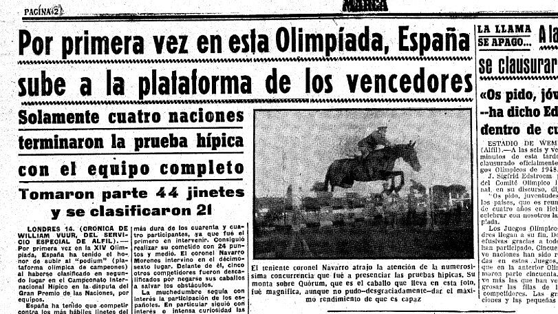 ...Y así contó MARCA la primera medalla olímpica española tras la Guerra Civil