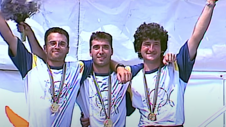 Holgado, Menéndez y Vázquez, en el podio