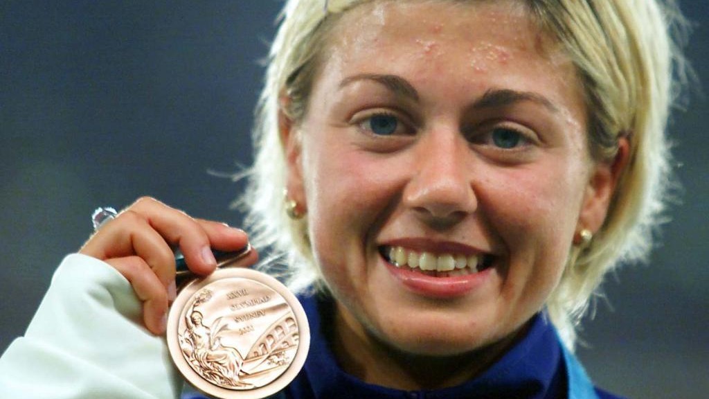 María Vasco, con su medalla en Sidney