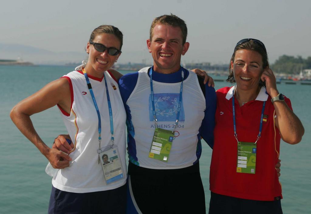 Natalia Vía-Dufresne, Rafael Trujillo y Sandra Azón, medallistas en vela en Atenas 2004