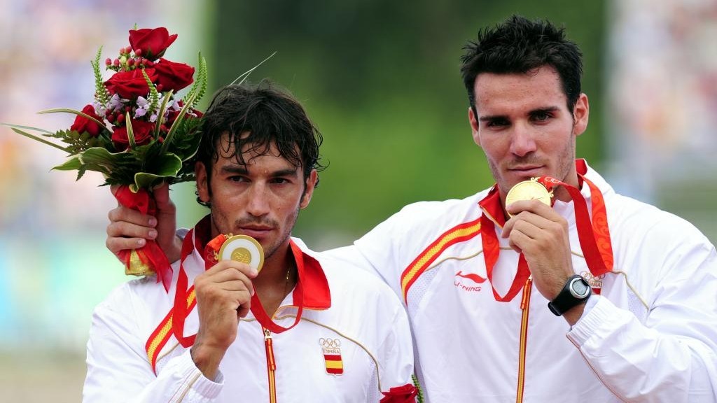 Pérez Rial y Saúl Craviotto, con sus medallas de oro