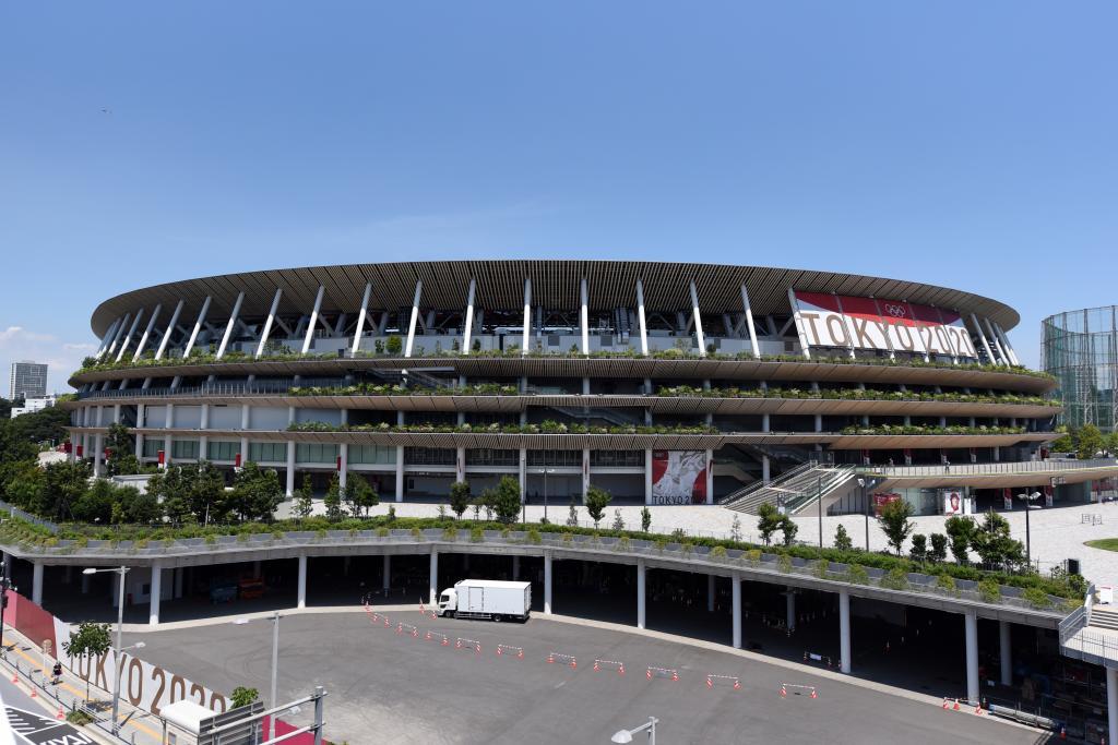 El Estadio Olímpico en Tokio que acoge la ceremonia de inauguración.