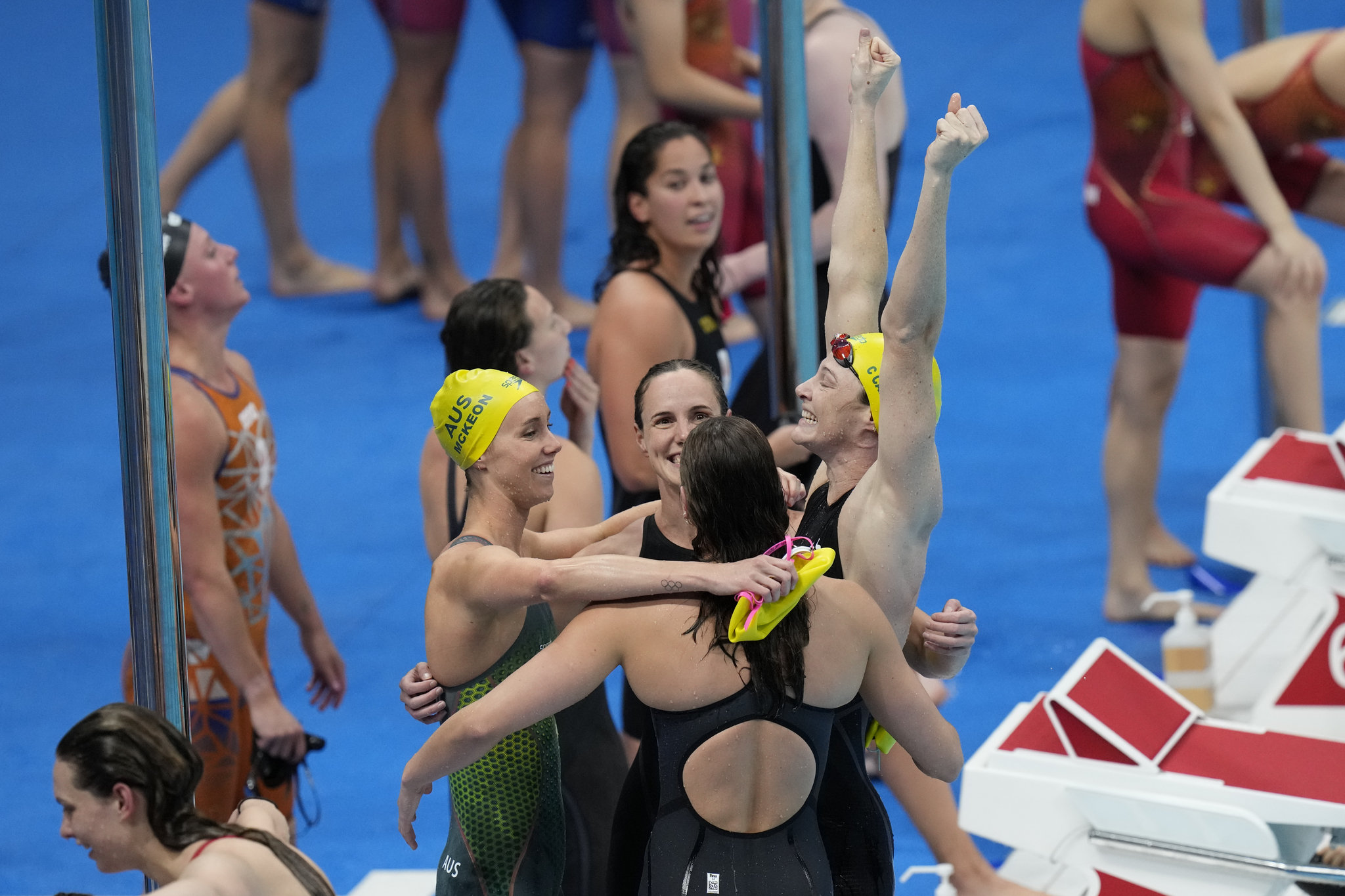 El equipo femenino de Australia de 4x100 libre