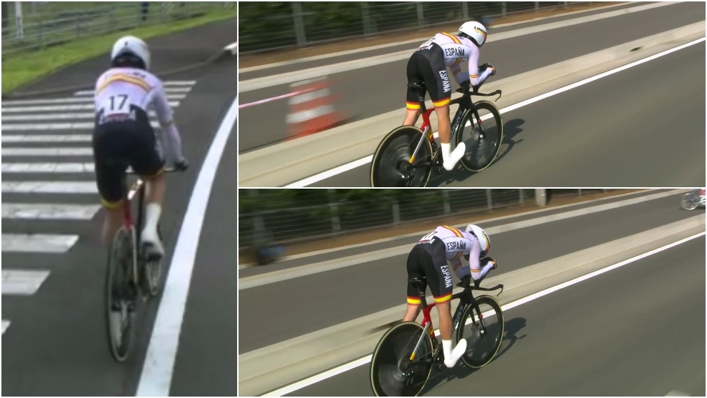 Imágenes de Ion Izagirre acalambrado en carrera