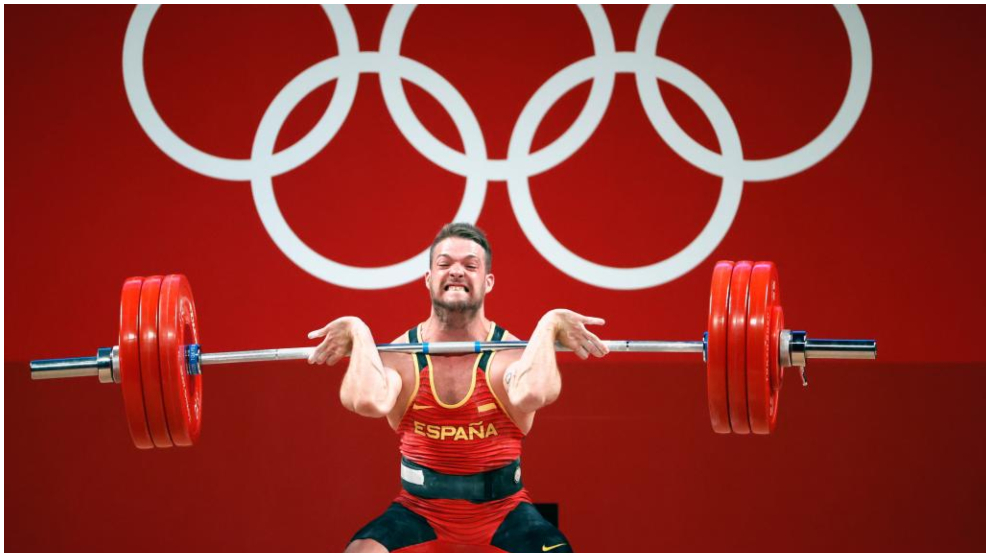 David Sánchez, durante uno de sus levantamientos.