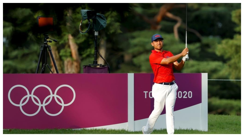 Xander Schauffele en la segunda ronda del torneo olímpico