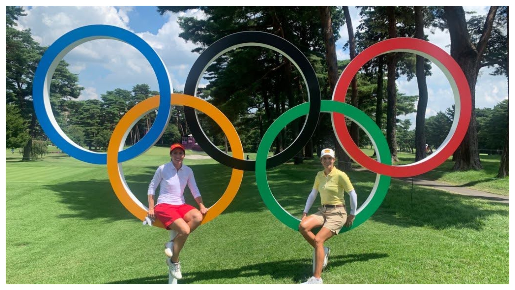 Carlota Ciganda y Azahara Muñoz, en Kasumigaseki Country Club, en Saitama,