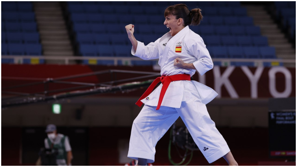 Sandra Sánchez, durante la final olímpica.