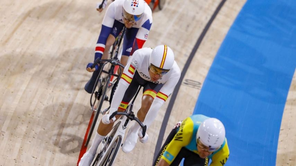 Albert Torres, durante el Omnium