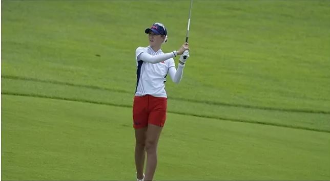 La estadounidense Nelly Korda (23) en los Juegos Olímpicos.