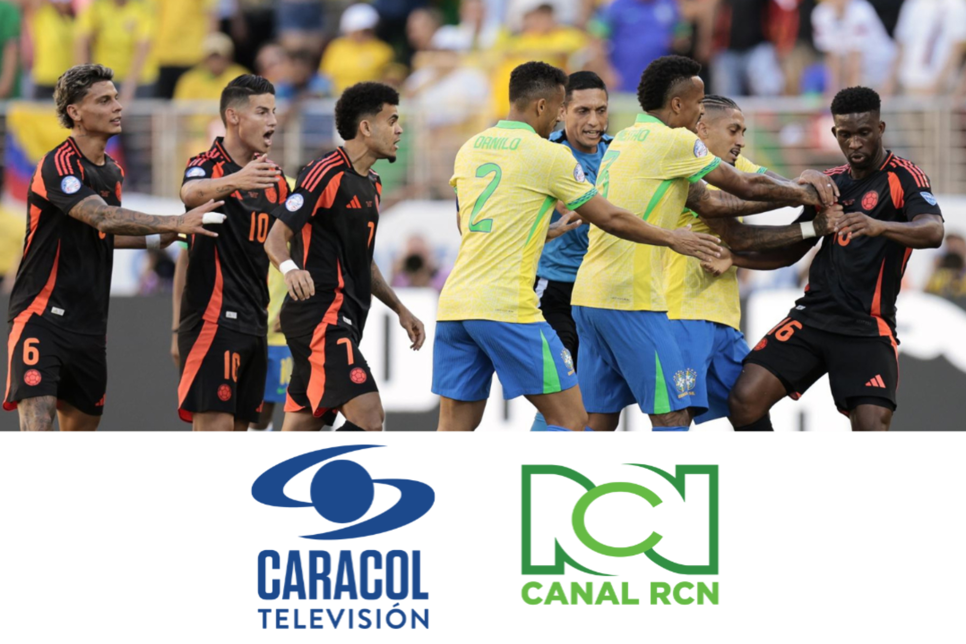 Colombia vs. Brasil: rating y audiencia de la Fecha 3 de Copa América 2024 (EFE - Caracol Televisión - Canal RCN)