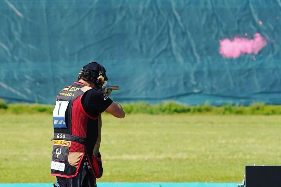 Fernández, en competición.