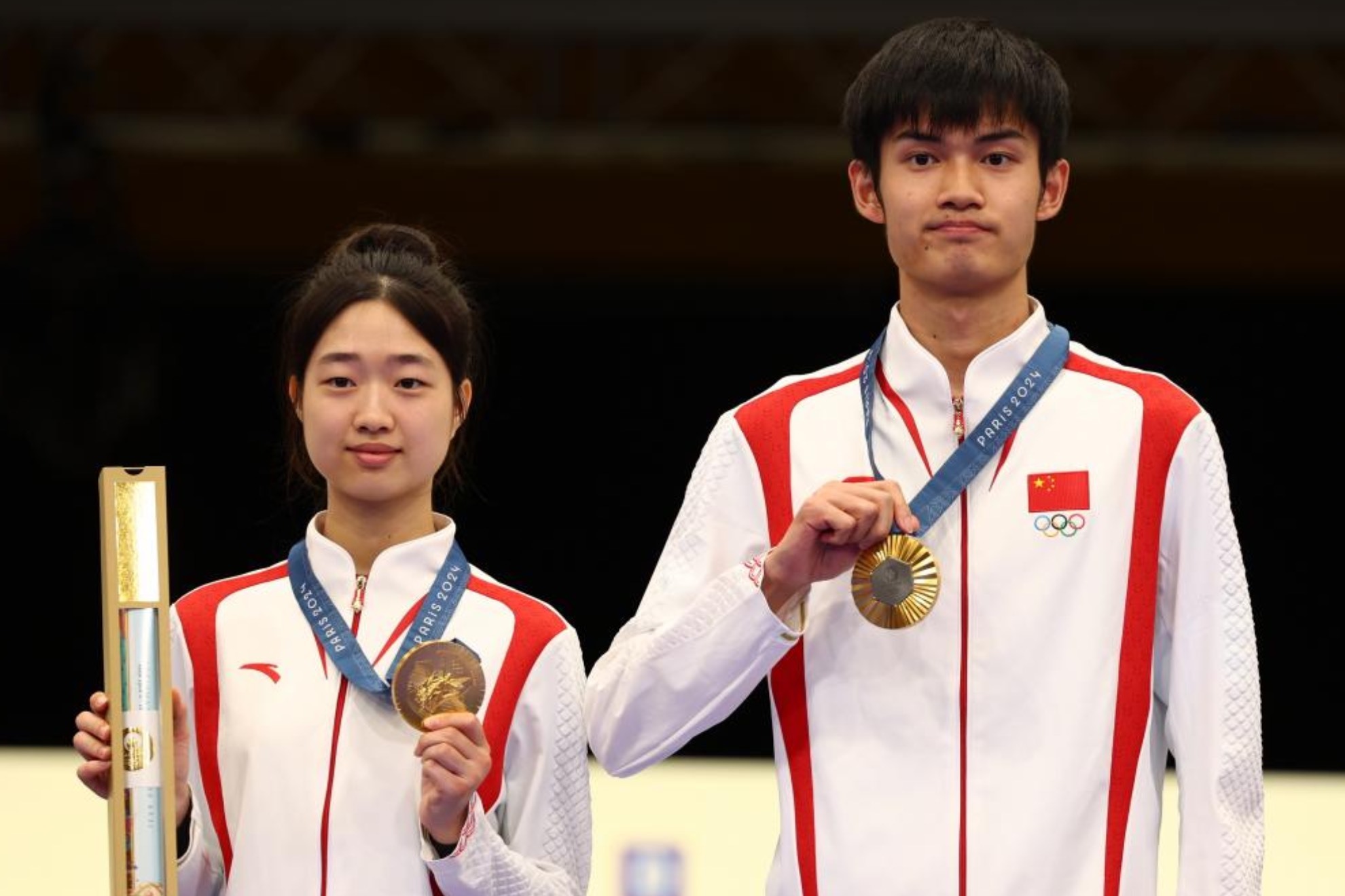 Yuting Huang y Lihao Zheng en el podio