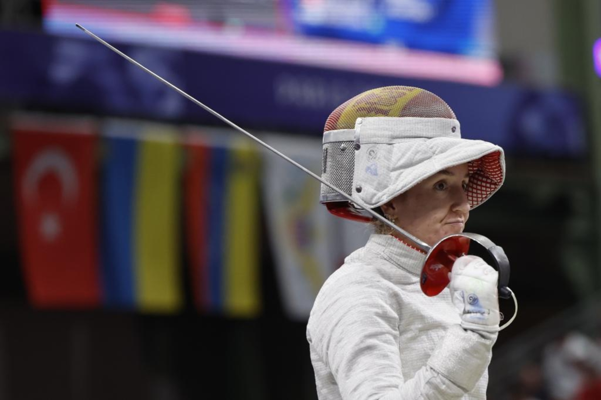 Lucía Martín-Portugués tras caer en su debut olímpico en primera ronda.