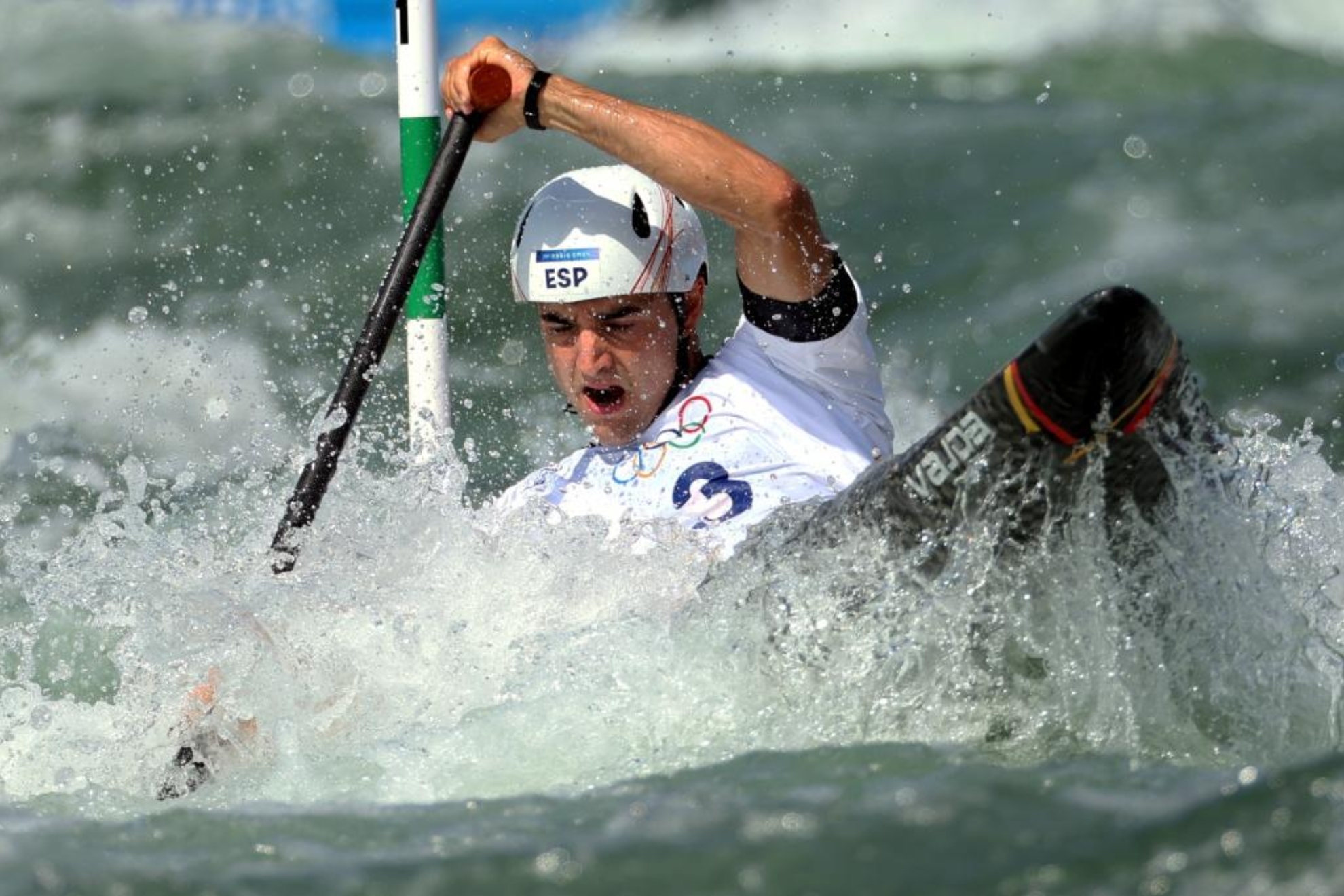 Miquel Travé negocia una puerta en la final de los Juegos Olímpicos