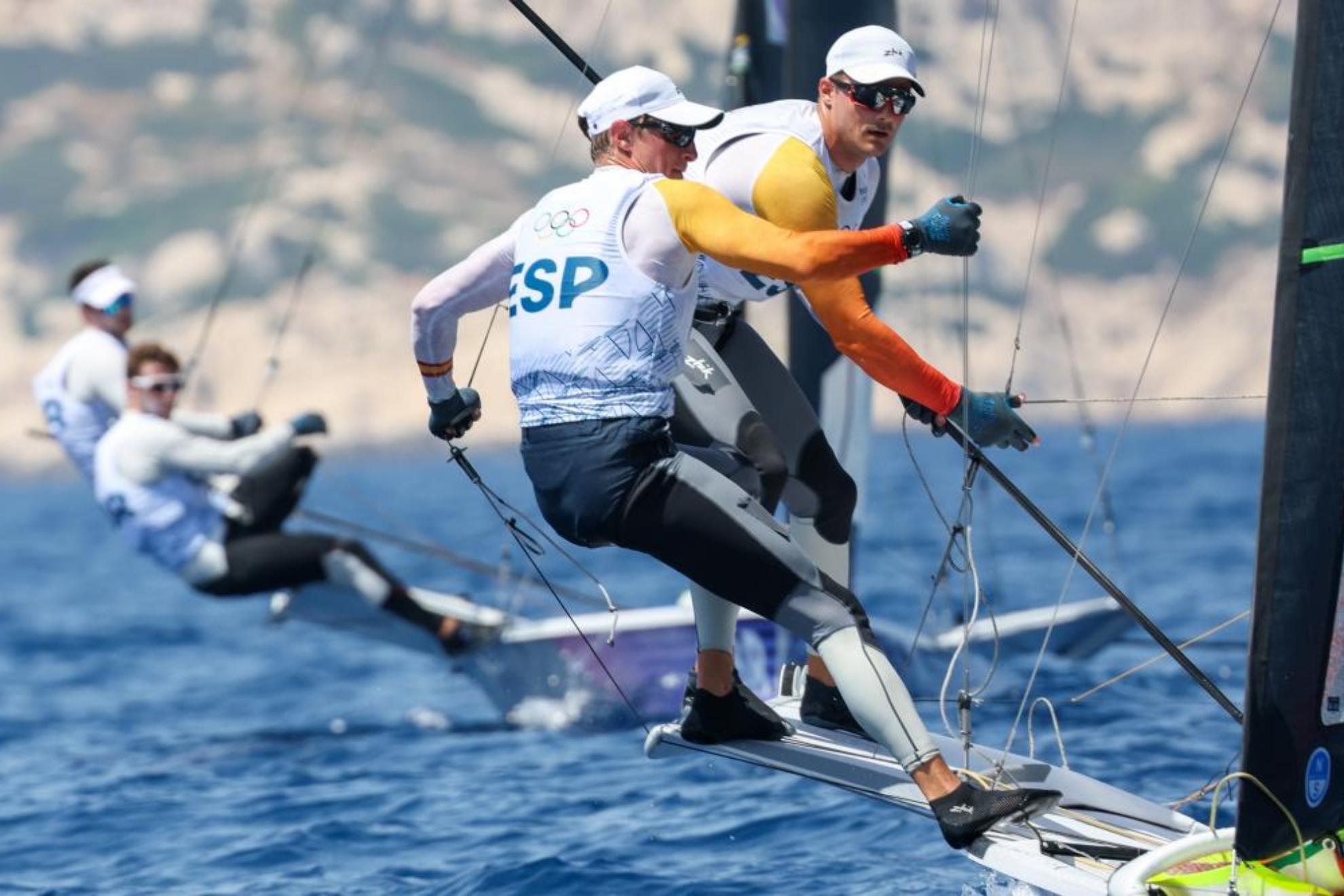 Diego Botin y Florian Trittel, en la segunda jornada de competición en Marsella.