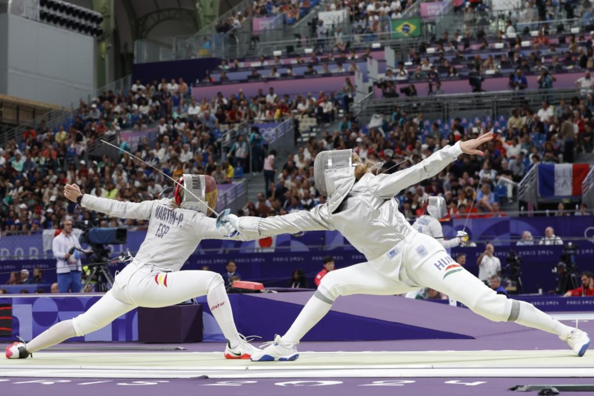 Martín Portugués, en su combate en los Juegos