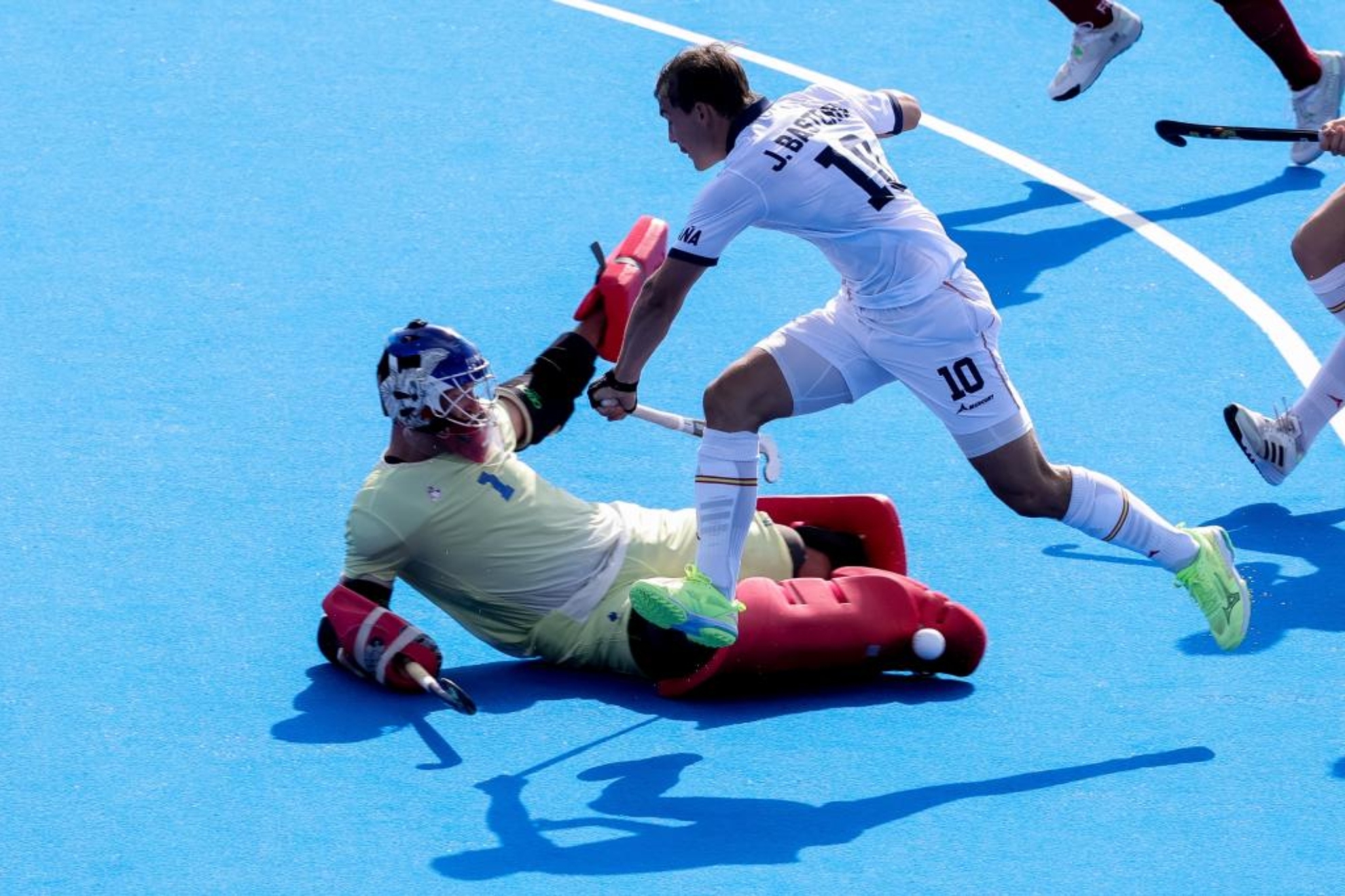 El español José María Basterra, en el encuentro ante Francia