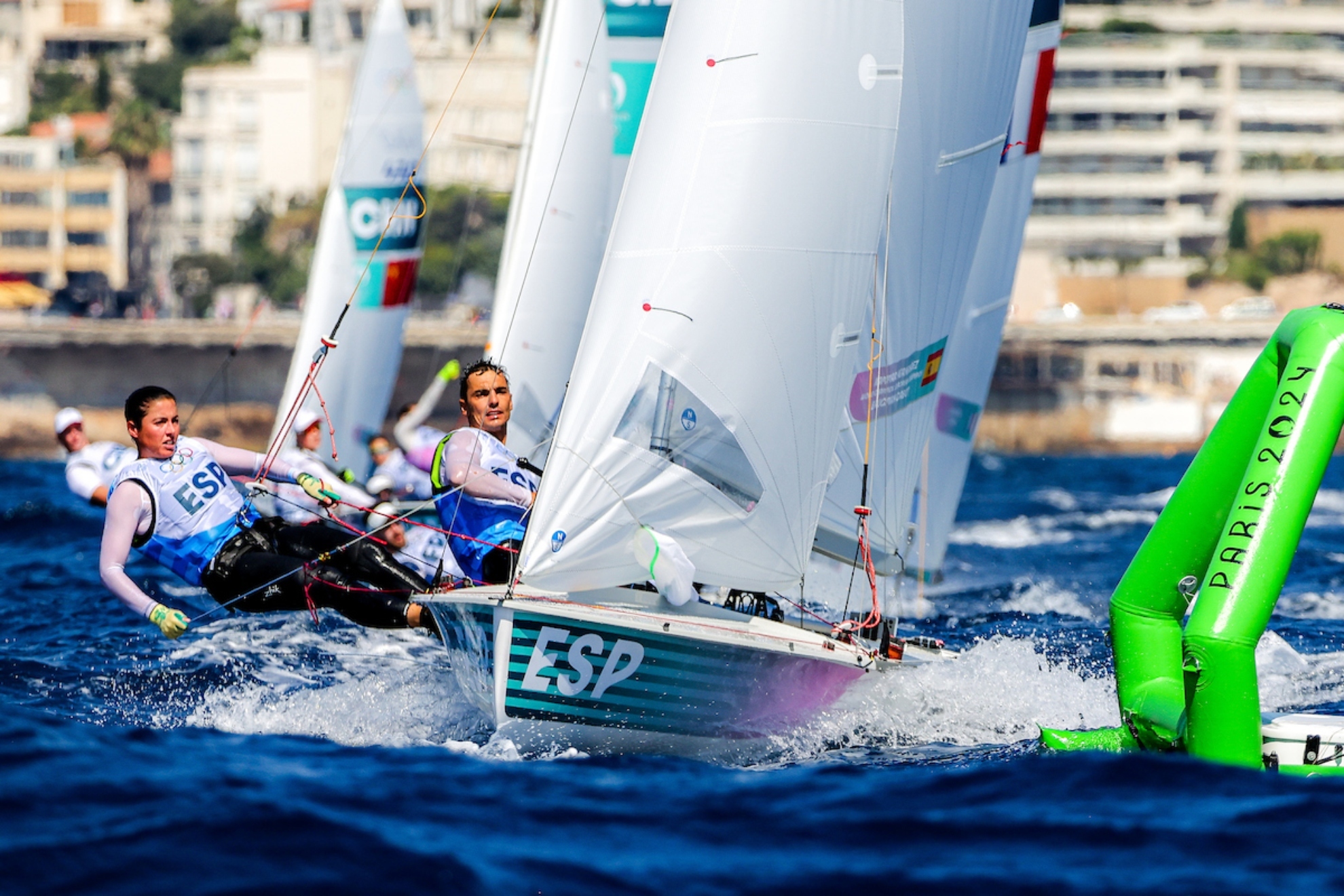 Jordi Xammar y Nora Brugman, en acción en Marsella.