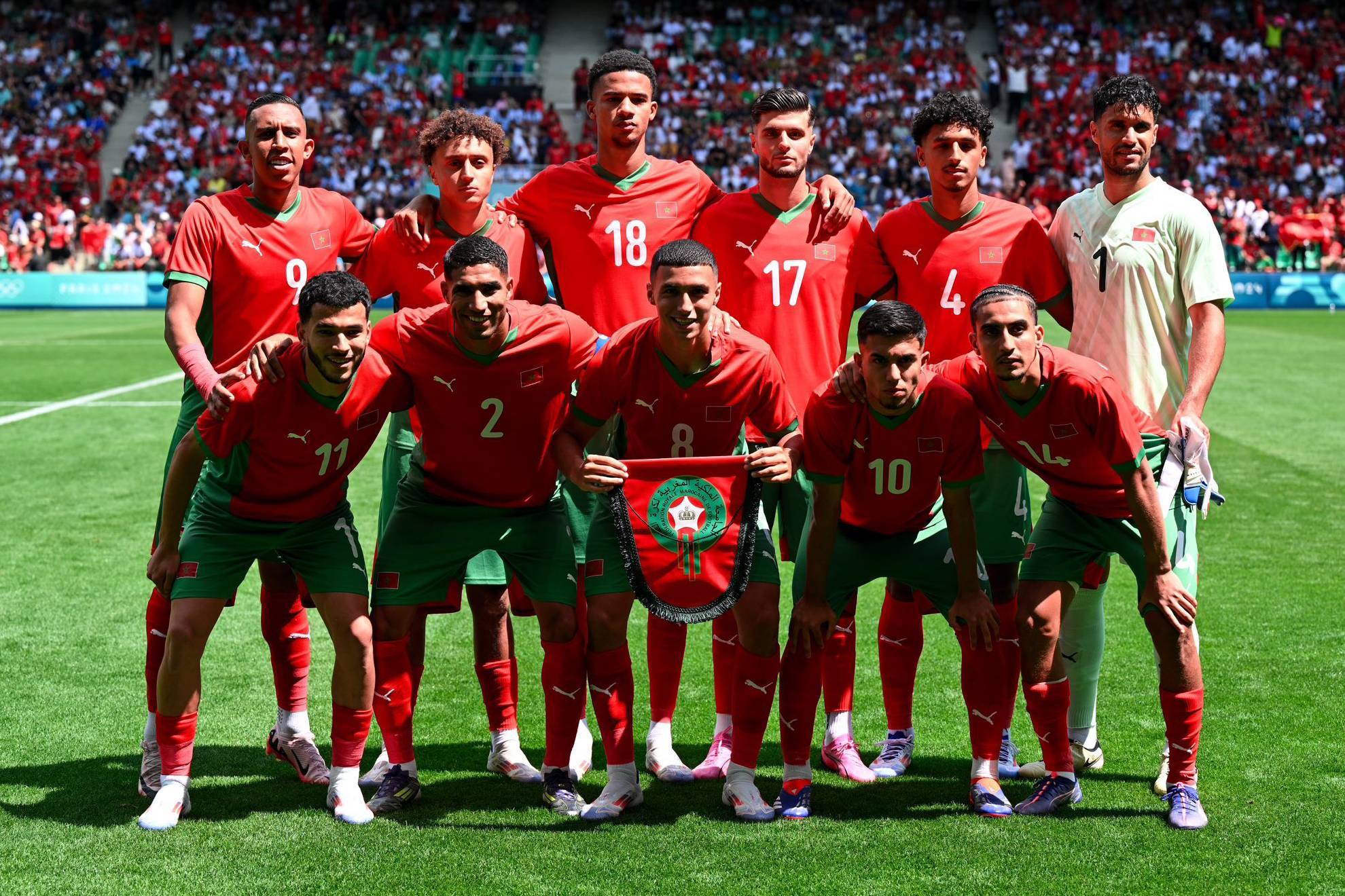 Once inicial de Marruecos en un partido de los Juegos Olímpicos / FRMFOFFICIEL