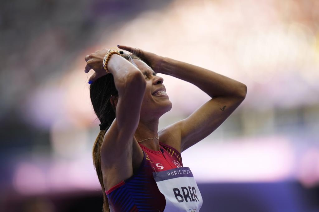 Joselyn Brea, tras una carrera en los Juegos.