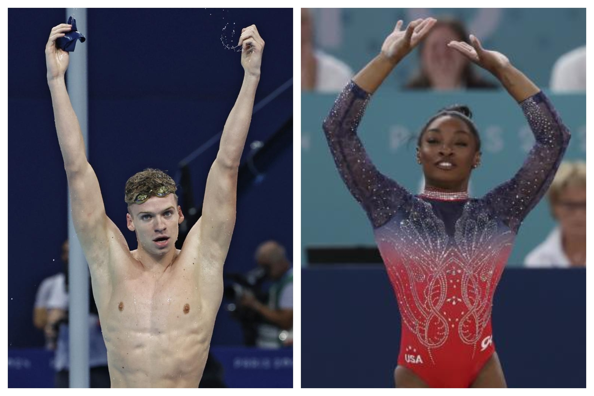 León Marchand (22) y Simone Biles (27), los más destacados de los Juegos de París 2024